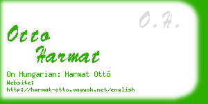 otto harmat business card
